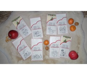 Stickserie ITH - Bestecktaschen Einsteckhüllen Xmas Tangles 2